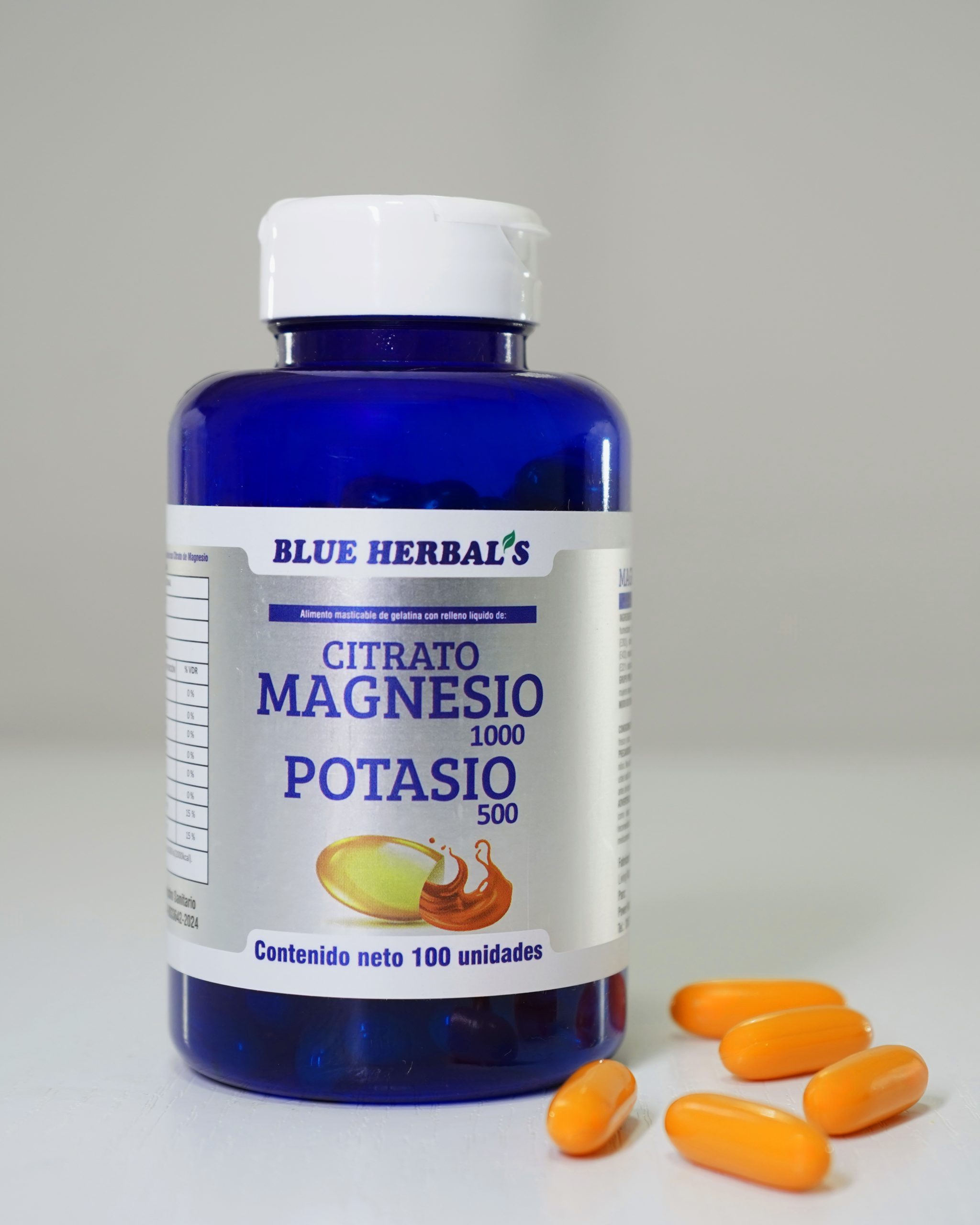 CITRATO DE MAGNESIO POTASIO BLUE HERBALS CAP
