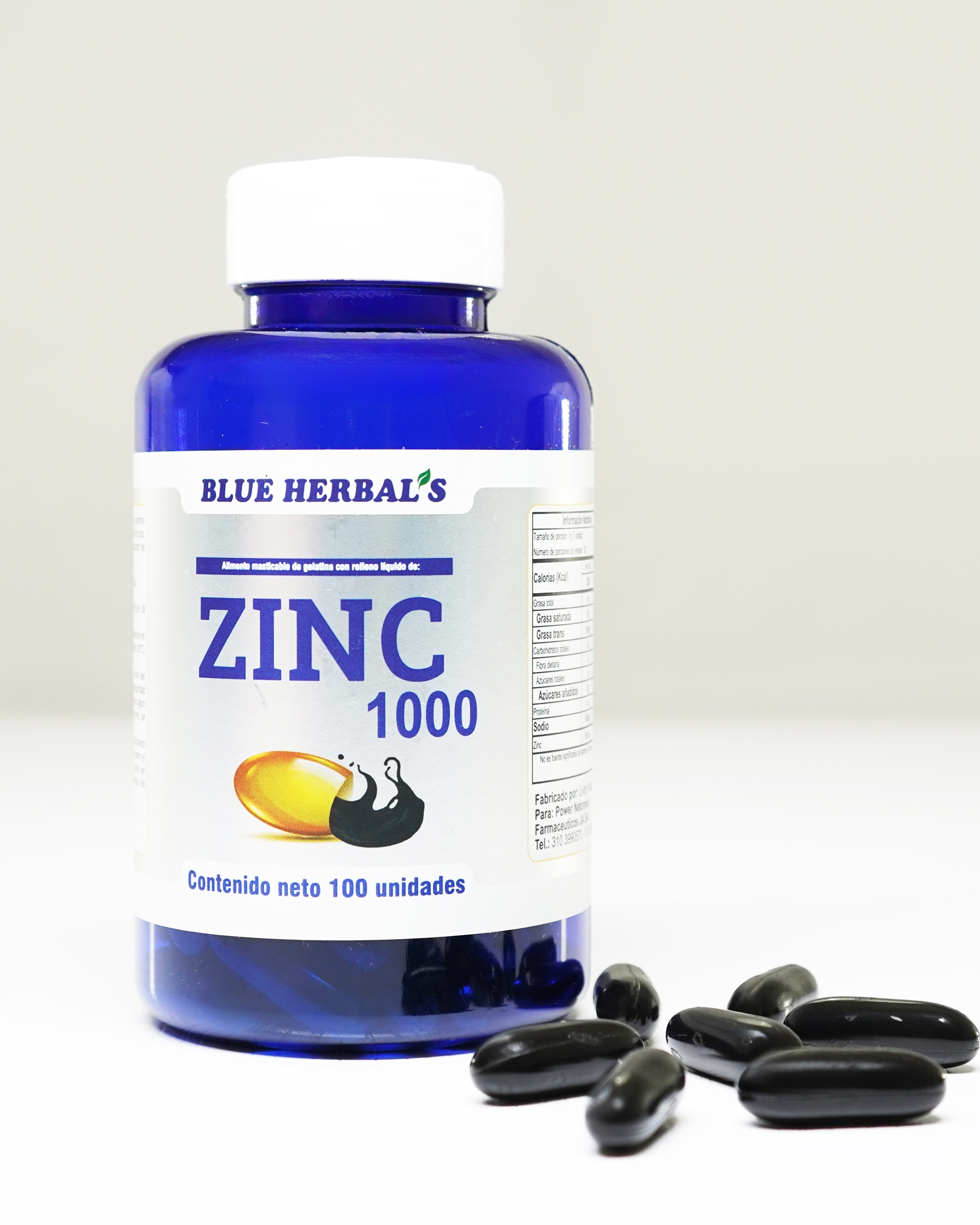 ZINC 1000 BLUE HERBALS CAP